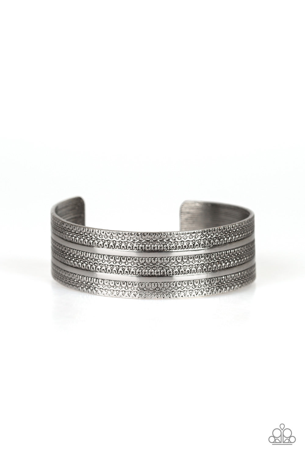 Patterned Plains Silver Bracelet